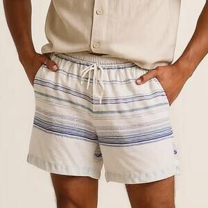 NWT Sovereign Code Boy's Shorts White Striped Preppy Surfer 12